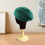 Maxbell Bonnet Sleep Caps Hair Cover wrap Protection for Daily Life and Sleep Dark Green