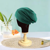 Maxbell Bonnet Sleep Caps Hair Cover wrap Protection for Daily Life and Sleep Dark Green