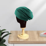 Maxbell Bonnet Sleep Caps Hair Cover wrap Protection for Daily Life and Sleep Dark Green