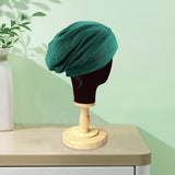 Maxbell Bonnet Sleep Caps Hair Cover wrap Protection for Daily Life and Sleep Dark Green