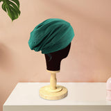 Maxbell Bonnet Sleep Caps Hair Cover wrap Protection for Daily Life and Sleep Dark Green