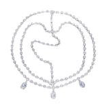 Maxbell Rhinestone Head Chain for Women Boho Hair Accessories Headpiece Layered