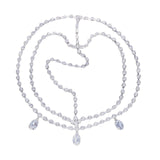 Maxbell Rhinestone Head Chain for Women Boho Hair Accessories Headpiece Layered