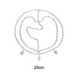 Maxbell Rhinestone Head Chain for Women Boho Hair Accessories Headpiece Layered