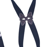 Maxbell Men Women Suspenders Y Shaped Adjustable Elastic Straps Heavy Duty Back Belt Black Brown