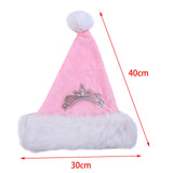 Maxbell Santa Hat Women Warm Comfortable Beanie Cap Reusable for New Year Cosplay