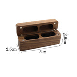Maxbell Premium Wooden Rings Box Portable Couple Rings Holder for Proposal Ceremony
