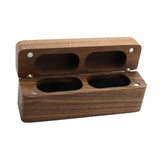 Maxbell Premium Wooden Rings Box Portable Couple Rings Holder for Proposal Ceremony