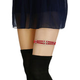 Maxbell Elastic Leg Garter Belt Fashion Gifts Ladies Punk for Birthday Party Cosplay Red