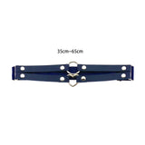 Maxbell Elastic Leg Garter Belt Fashion Gifts Ladies Punk for Birthday Party Cosplay Dark Blue