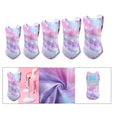 Maxbell Colorful Gymnastics Leotards Practice Outfits for Children 5-14 Years Teens Size 6