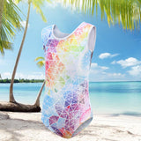 Maxbell Leotards for Girls Rhythmic Gymnastics Colorful for Toddler Dancing Child 14 Yards