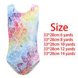 Maxbell Leotards for Girls Rhythmic Gymnastics Colorful for Toddler Dancing Child 14 Yards