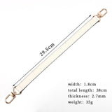 Maxbell Shoulder Bag Strap Handle Replacement Lobster Clasp Supplies Accessories White