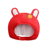 Maxbell Lovely Rabbit Hat Cosplay Headband Warm Festival Role Play Costume Headgear Red