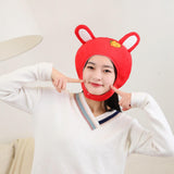 Maxbell Lovely Rabbit Hat Cosplay Headband Warm Festival Role Play Costume Headgear Red