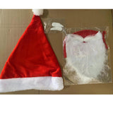 Maxbell Santa Claus Beard Cover Hat Supplies Costume for Christmas Cosplay Party