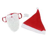 Maxbell Santa Claus Beard Cover Hat Supplies Costume for Christmas Cosplay Party