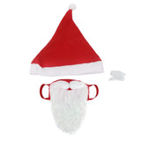 Maxbell Santa Claus Beard Cover Hat Supplies Costume for Christmas Cosplay Party