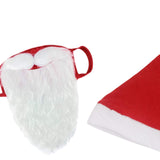 Maxbell Santa Claus Beard Cover Hat Supplies Costume for Christmas Cosplay Party