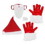 Maxbell Christmas Hat Gloves Accessories Funny Eyebrow Cosplay Dress up Costume