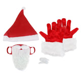 Maxbell Christmas Hat Gloves Accessories Funny Eyebrow Cosplay Dress up Costume