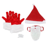 Maxbell Christmas Hat Gloves Accessories Funny Eyebrow Cosplay Dress up Costume