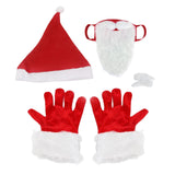 Maxbell Christmas Hat Gloves Accessories Funny Eyebrow Cosplay Dress up Costume