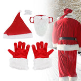 Maxbell Christmas Hat Gloves Accessories Funny Eyebrow Cosplay Dress up Costume