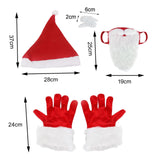 Maxbell Christmas Hat Gloves Accessories Funny Eyebrow Cosplay Dress up Costume