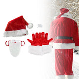 Maxbell Christmas Hat Eyebrow Gloves Accessories Dress up Women Men Costume Funny