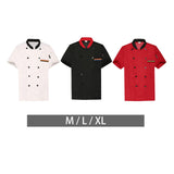 Maxbell Unisex Chef Coat Workwear Chef Jacket for Food Service Catering Restaurant M White