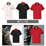 Maxbell Unisex Chef Coat Workwear Chef Jacket for Food Service Catering Restaurant M White