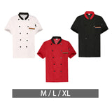 Maxbell Unisex Chef Coat Workwear Chef Jacket for Food Service Catering Restaurant M White