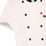 Maxbell Unisex Chef Coat Workwear Chef Jacket for Food Service Catering Restaurant M White