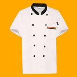 Maxbell Unisex Chef Coat Workwear Chef Jacket for Food Service Catering Restaurant M White