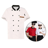 Maxbell Unisex Chef Coat Workwear Chef Jacket for Food Service Catering Restaurant M White