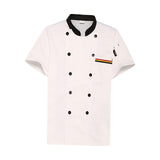 Maxbell Unisex Chef Coat Workwear Chef Jacket for Food Service Catering Restaurant L White