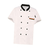 Maxbell Unisex Chef Coat Workwear Chef Jacket for Food Service Catering Restaurant L White