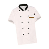 Maxbell Unisex Chef Coat Workwear Chef Jacket for Food Service Catering Restaurant L White