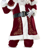 Maxbell Men Adult Santa Claus Costume Bell Hat Glasses for Holidays Xmas Medium