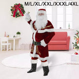 Maxbell Men Adult Santa Claus Costume Bell Hat Glasses for Holidays Xmas Medium