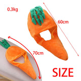 Maxbell Soft Carrot Hat Party Hats Stuffed Toy Headdress Cartoon Cosplay Headwear