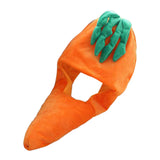 Maxbell Soft Carrot Hat Party Hats Stuffed Toy Headdress Cartoon Cosplay Headwear