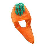 Maxbell Soft Carrot Hat Party Hats Stuffed Toy Headdress Cartoon Cosplay Headwear