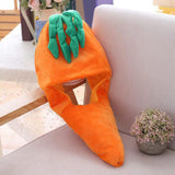 Maxbell Soft Carrot Hat Party Hats Stuffed Toy Headdress Cartoon Cosplay Headwear