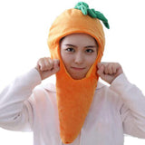 Maxbell Soft Carrot Hat Party Hats Stuffed Toy Headdress Cartoon Cosplay Headwear