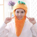 Maxbell Soft Carrot Hat Party Hats Stuffed Toy Headdress Cartoon Cosplay Headwear