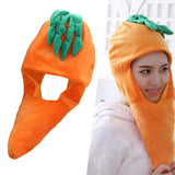 Maxbell Soft Carrot Hat Party Hats Stuffed Toy Headdress Cartoon Cosplay Headwear