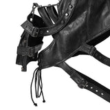 Maxbell Body Chest Harness Armlet Fancy Dress Gothic Steampunk Shoulder Shrug Armors Glossy Finish